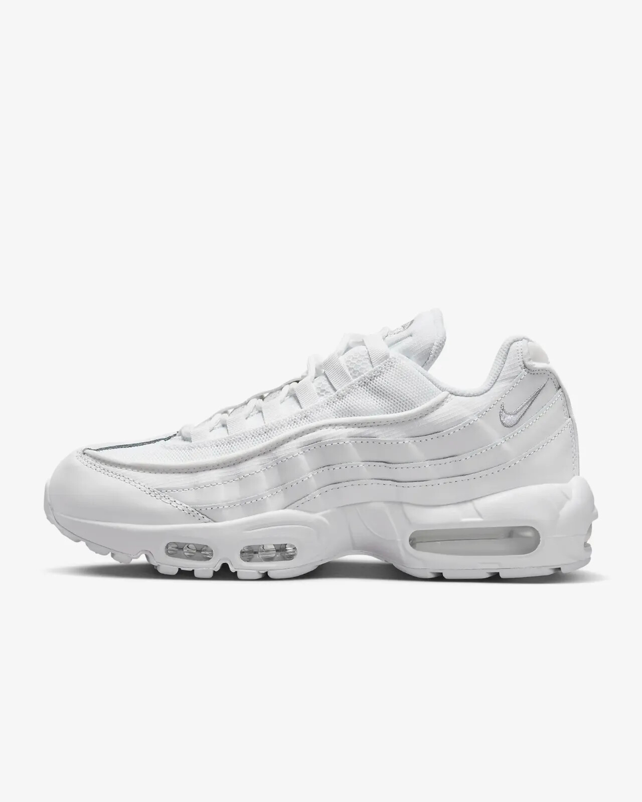 

Мужские новые кроссовки Nike Air Max 95 Essential White Fog Grey CT1268-100, Белый, Nike Air Max 95 Essential