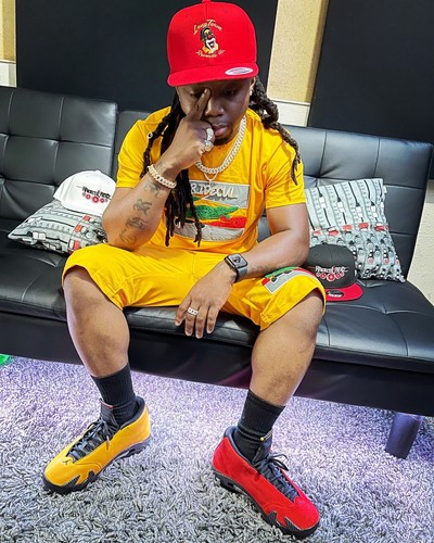 air jordan 14 gym red on feet