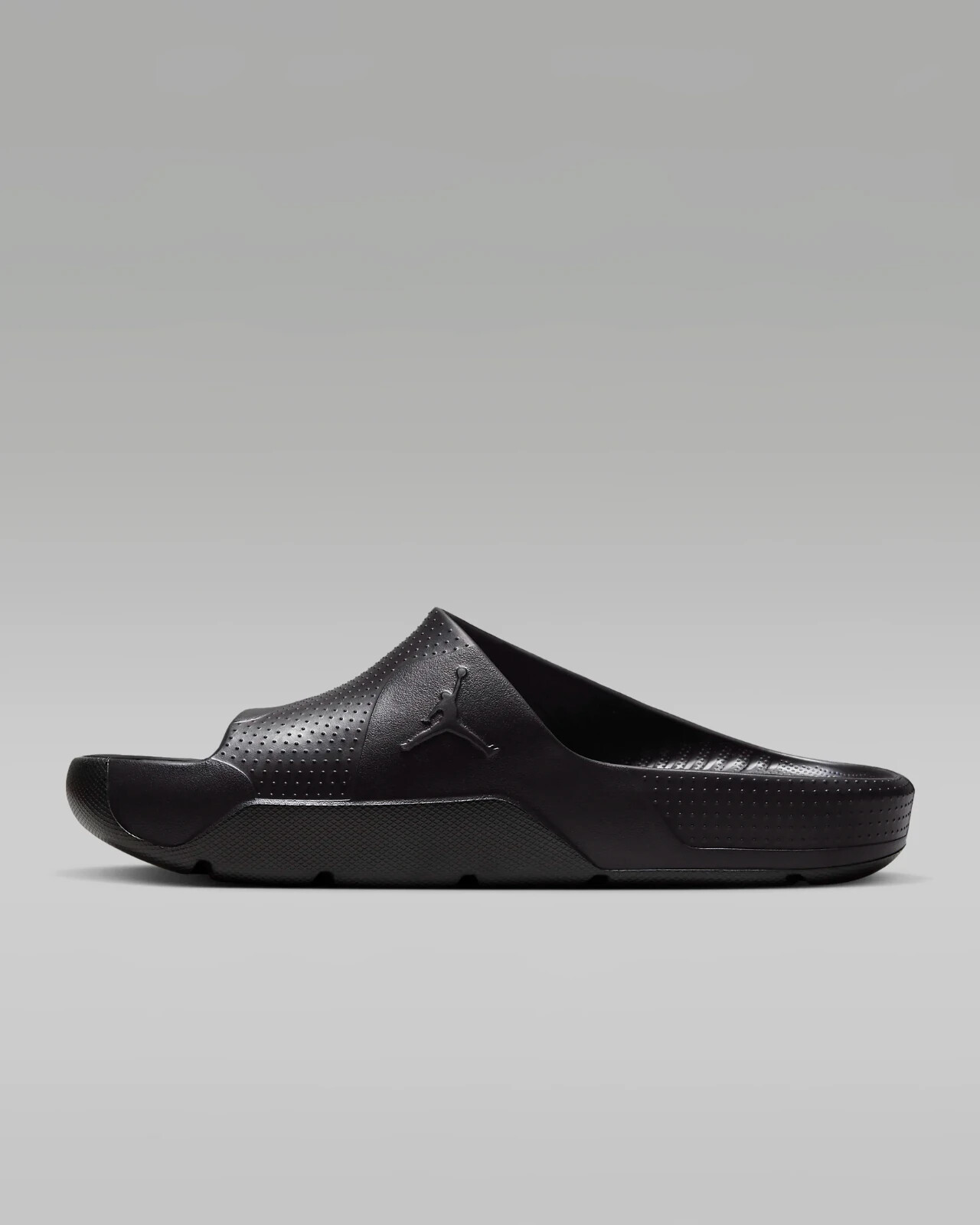 Nike Air Jordan Post Slides Sandals All Black Size 7 Womens