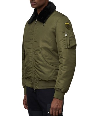 Pre-owned Blauer Jacket  Bomber Jacket Man Nylon Military Green