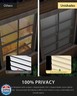 UNISHADES No Tools No Drill Cordless Mini Blinds, 100% Privacy L-Shaped Blades 1