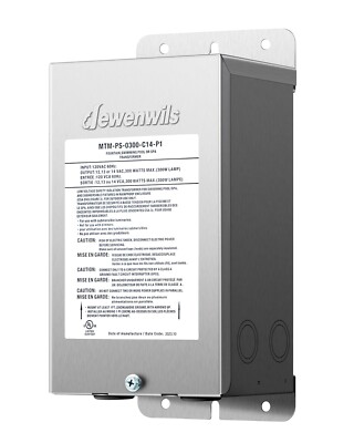 DEWENWILS 300W Low Voltage Pool Light Transformer 120V AC to 12V/13V/14V AC,
