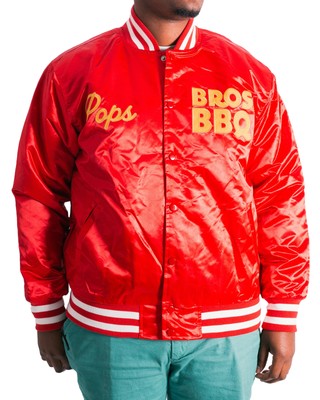 

Мужской головной убор Classics Red Bros BBQ Satin Jacket, Красный