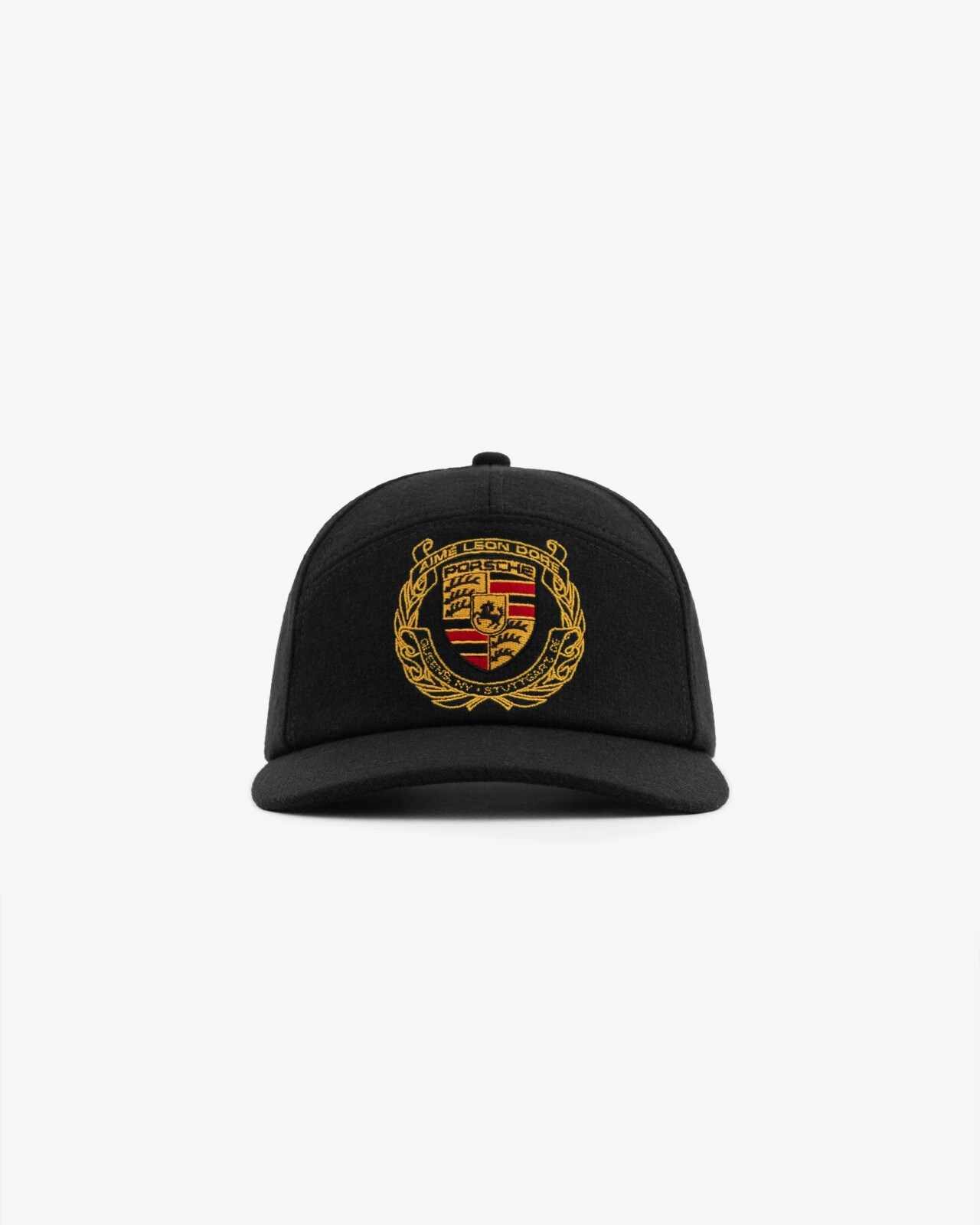Aime Leon Dore Porsche 刺繍ロゴ ブラックキャップ Aime-Leon-Dore-x-Porsche-993-