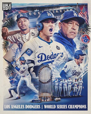2024 Los Angeles Dodgers 8x10 world series champions team photo