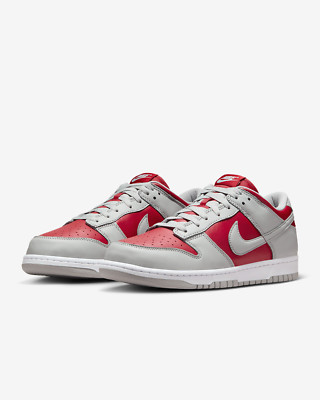 Nike Dunk Low ''Varsity Red/White/Silver'' FQ6965-600 Men's Sneakers New [US 6-13]
