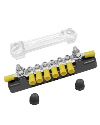 Power Distribution Block Bus Bar Pair with Cover 150A Bus Bar for Marine Auto...