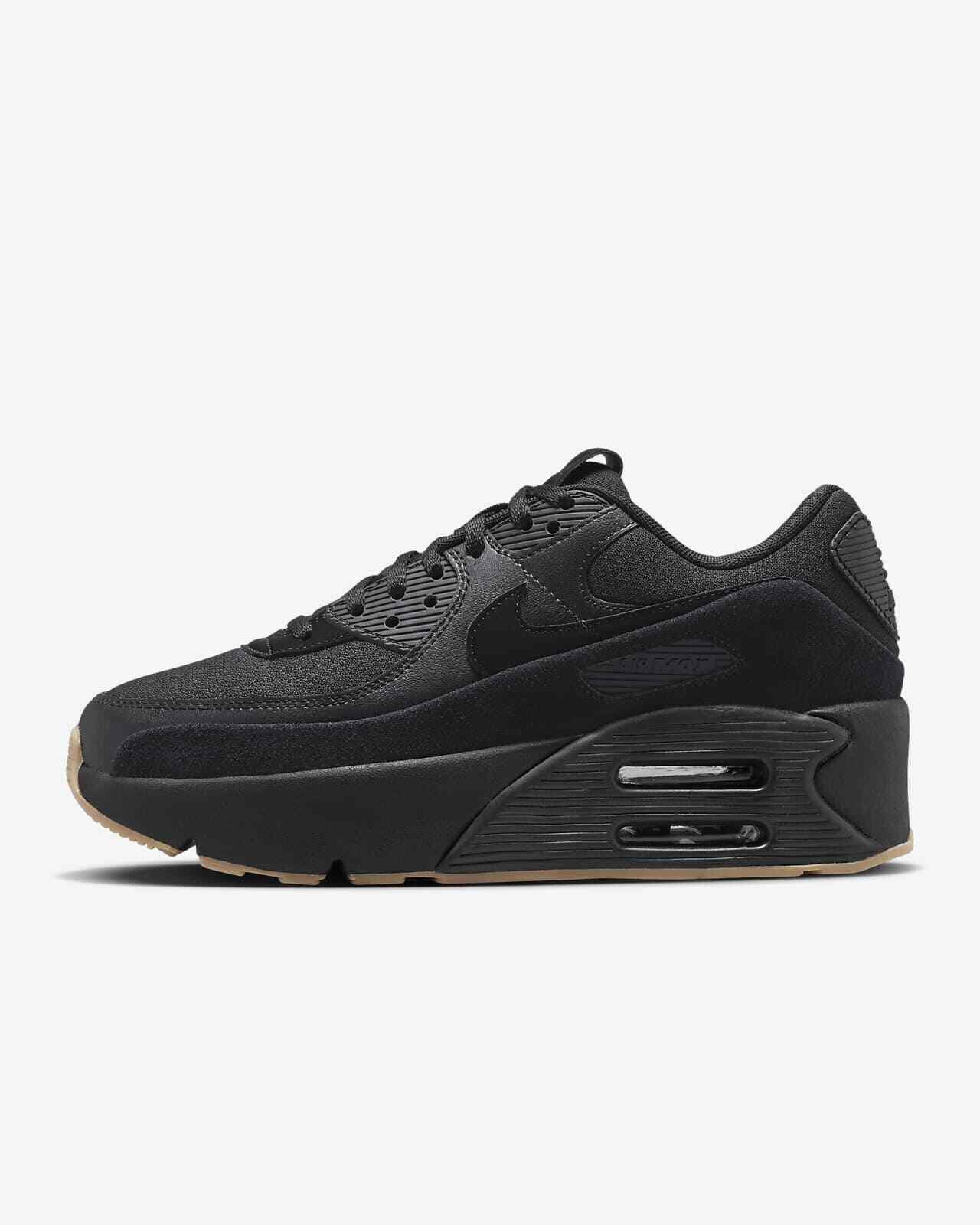 Pre-owned Nike Wmns Air Max 90 Lv8 "black/gum Medium Brown" Hj3847-010 Women [us 5-12]