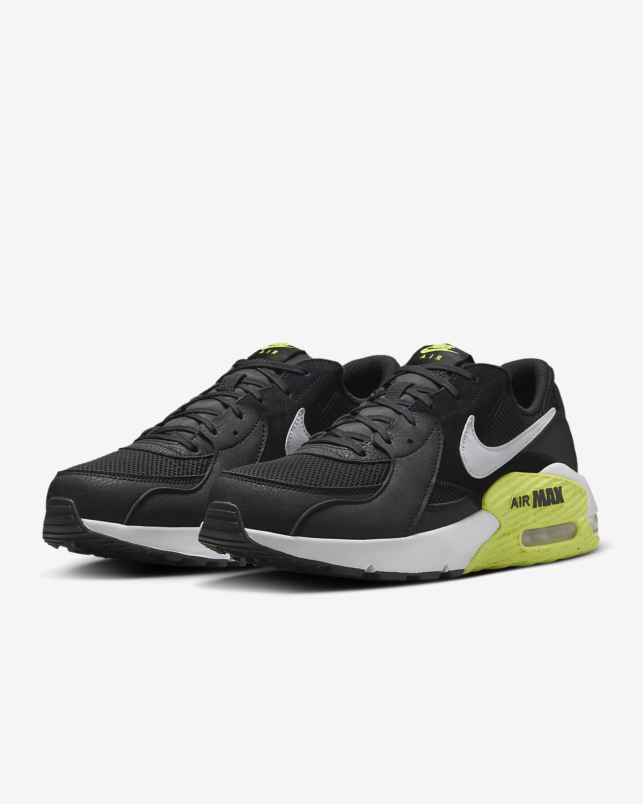 NIKE AIR MAX EXCEE ブラック 26cm Nike Air Max Excee Mens Size 9.5 Black Leather Running Shoes
