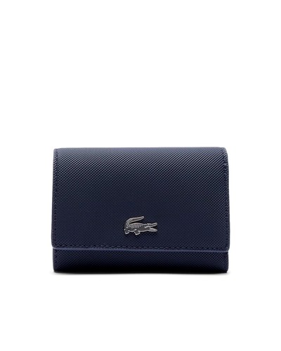 [LACOSTE] Laura Compact Half Wallet BLUE /追跡可 LACOSTE] Laura Compact Half Wallet BLUE /追跡可 Ω 折りたたみ財布