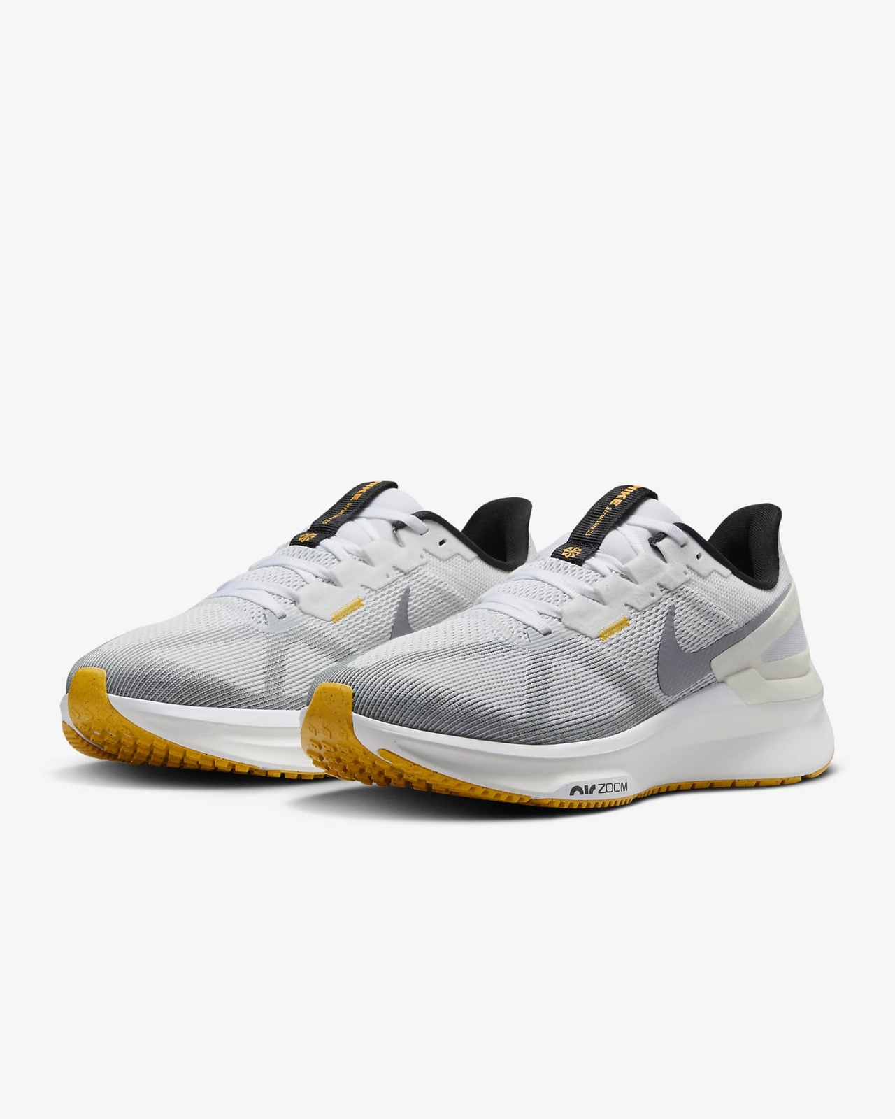 DJ7883-110 Nike Structure 25 White Laser Orange Smoke Grey