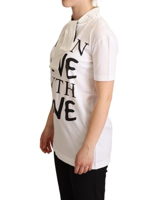 DOLCE & GABBANA DOLCE & GABBANA VERLIEBTE TOP T-SHIRT - TOPS - WHITE -SIZE 42