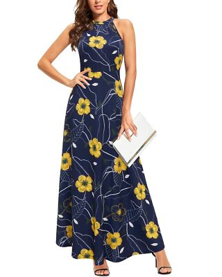 Styleword STYLEWORD Womens Summer Off Shoulder Sleeveless Elegant Prom Evening
