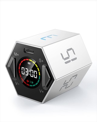 Pomodoro Timer, Productivity Timer Cube, Magnetic Flip Hexagon Timer, Mute & ...