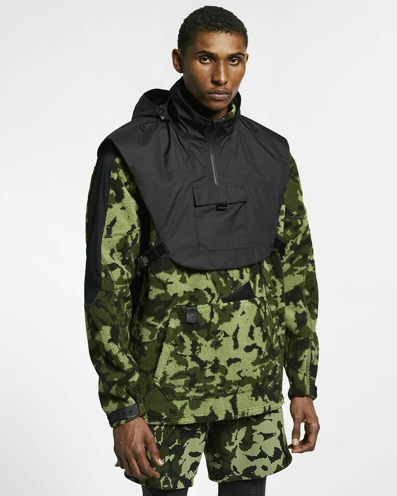 NIKE X MMW MATTHEW WILLIAMS FLEECE VEST JACKET CAMO MEN'S L NIKE X MMW MATTHEW WILLIAMS FLEECE VEST JACKET CAMO MEN'S L