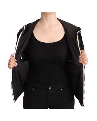 Pre-owned Dolce & Gabbana Bomberjacke Mit Kapuze Aus Polyester - Outerwear - Black In Schwarz