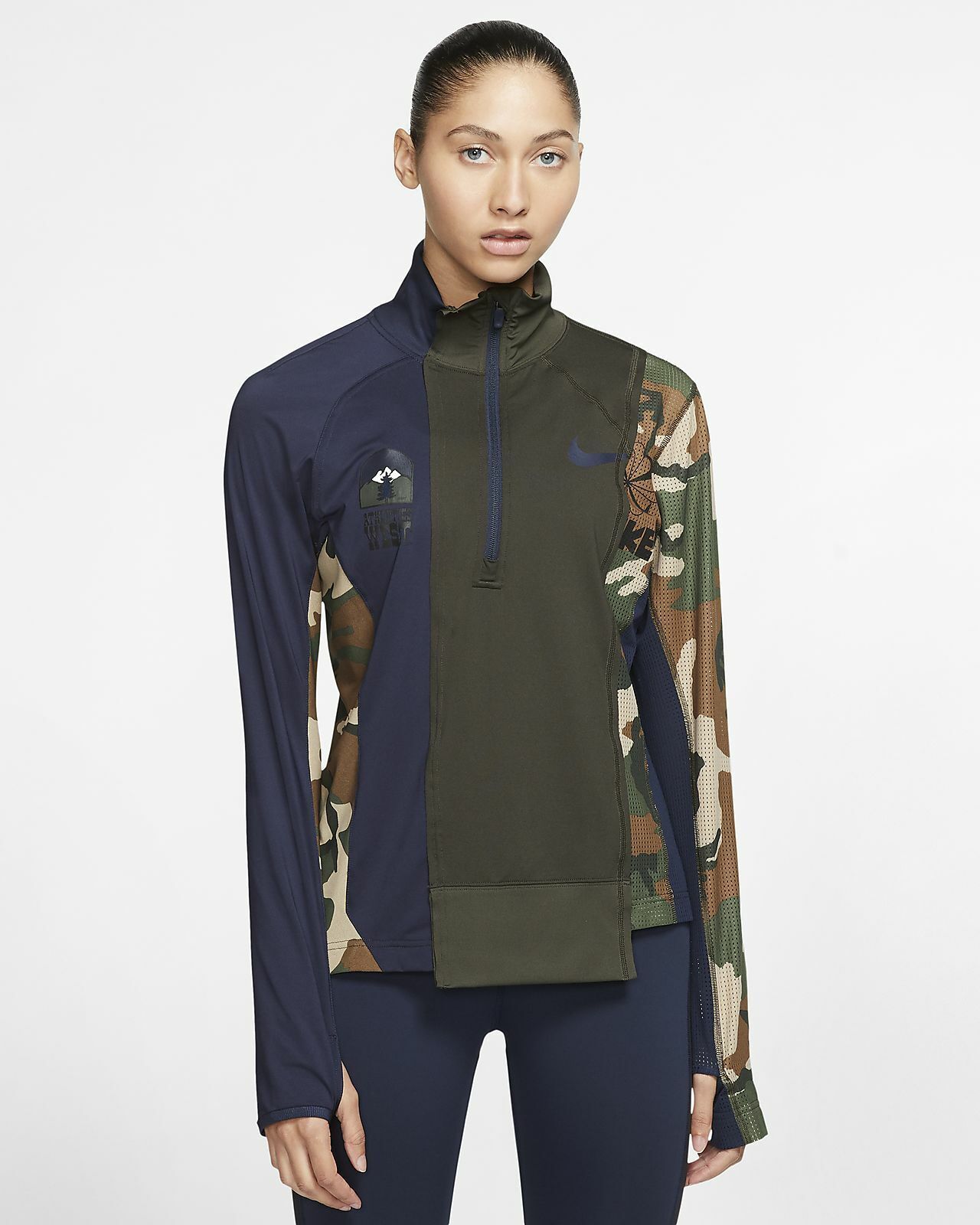 Nike X Sacai NRG Half-Zip Women Running Jacket - XS Multi Nike X Sacai NRG Half-Zip Women Running Jacket - XS Multi
