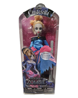 Once Upon a Zombie Cinderella Doll w/ Stand & Brush NIB RARE & HTF Fast Ship