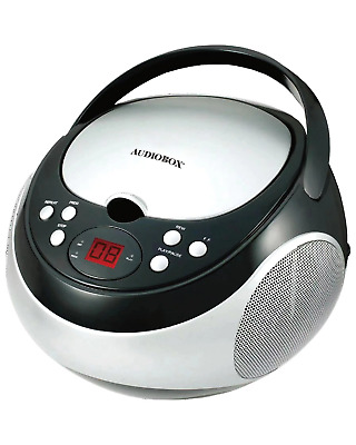 Audiobox CDX-100 Portable CD Player Dual Power Options with AM/FM Stereo Radio