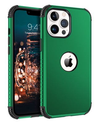For iPhone 13 Pro Max Hybrid Shockproof PC Silicone Rugged Protective Case Cover