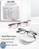 EYEURL 2 Pack Reading Glasses Blue Light Blocking Readers for Women-TR90 Lightweight Computer Reading Glasses Stylish Rectangular Frames Eyeglasses+2.75