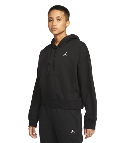 

Женская флисовая худи Jordan Black Essentials, Черный