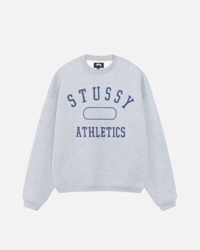 STÜSSY ATHLETICS CREW In GREY HEATHER Size S New | eBay STÜSSY ATHLETICS CREW In GREY HEATHER Size S New | eBay