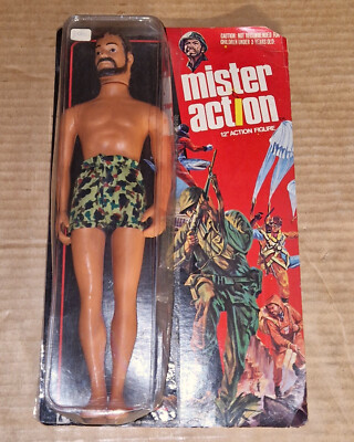 Vintage Gi Joe Knock Off LJN Toys MISTER ACTION k/o Bootleg 12'' Figure 1/6 Man