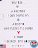 American Greetings Valentines Day Card for Husband (Respect and Adore)