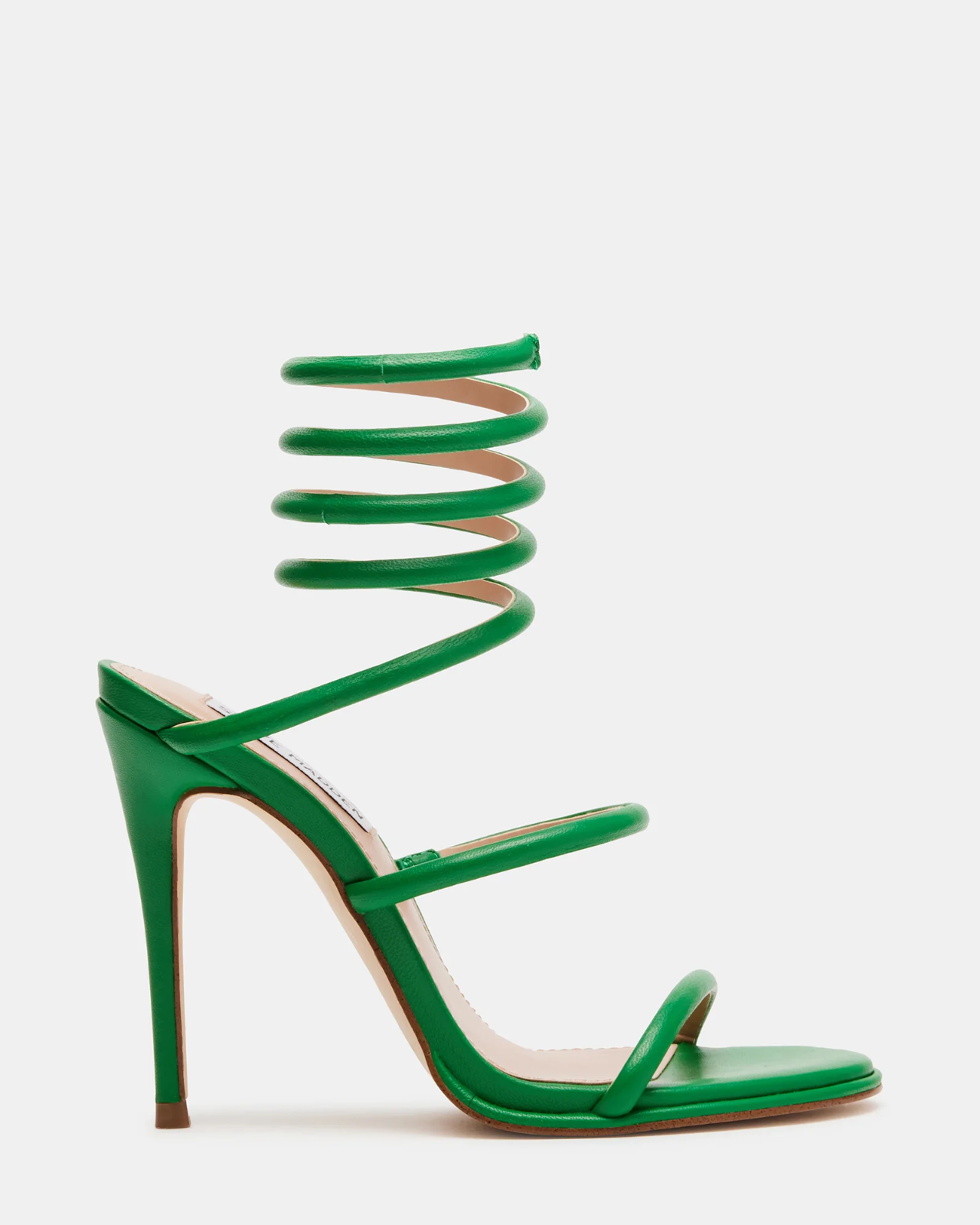 Steve Madden Exotica Green Leather Strappy Heel, Style Steve Madden Exotica Green Leather Strappy Heel, Style