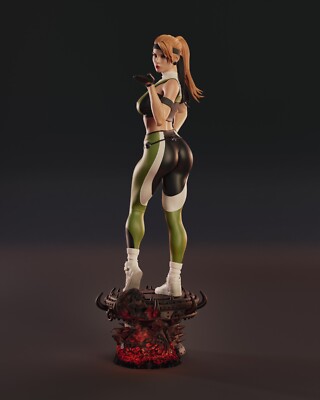 Sonya Blade Mortal Kombat resin scale model kit unpainted 3d print