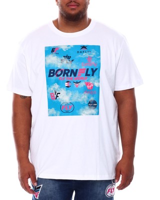 

Мужская футболка Born Fly White Stormy Weather, Белый