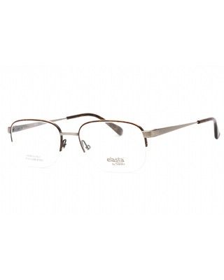 Elasta  5590 Half Rim Eyeglasses for Men  Brown Tortoise   by Safilo 5590 Half