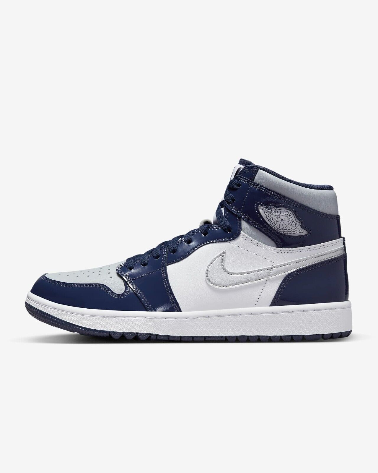 Nike Air Jordan 1 High G Golf Men's Shoes Navy Blue White Nike Air Jordan 1 High G Golf Men's Shoes Navy Blue White