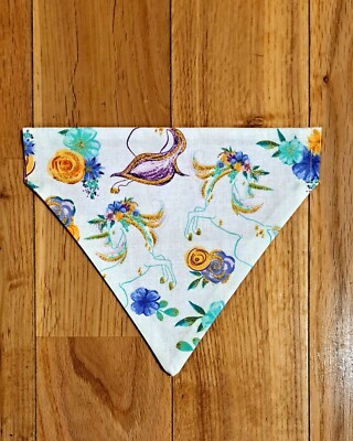 dog bandana over collar small Reversible 