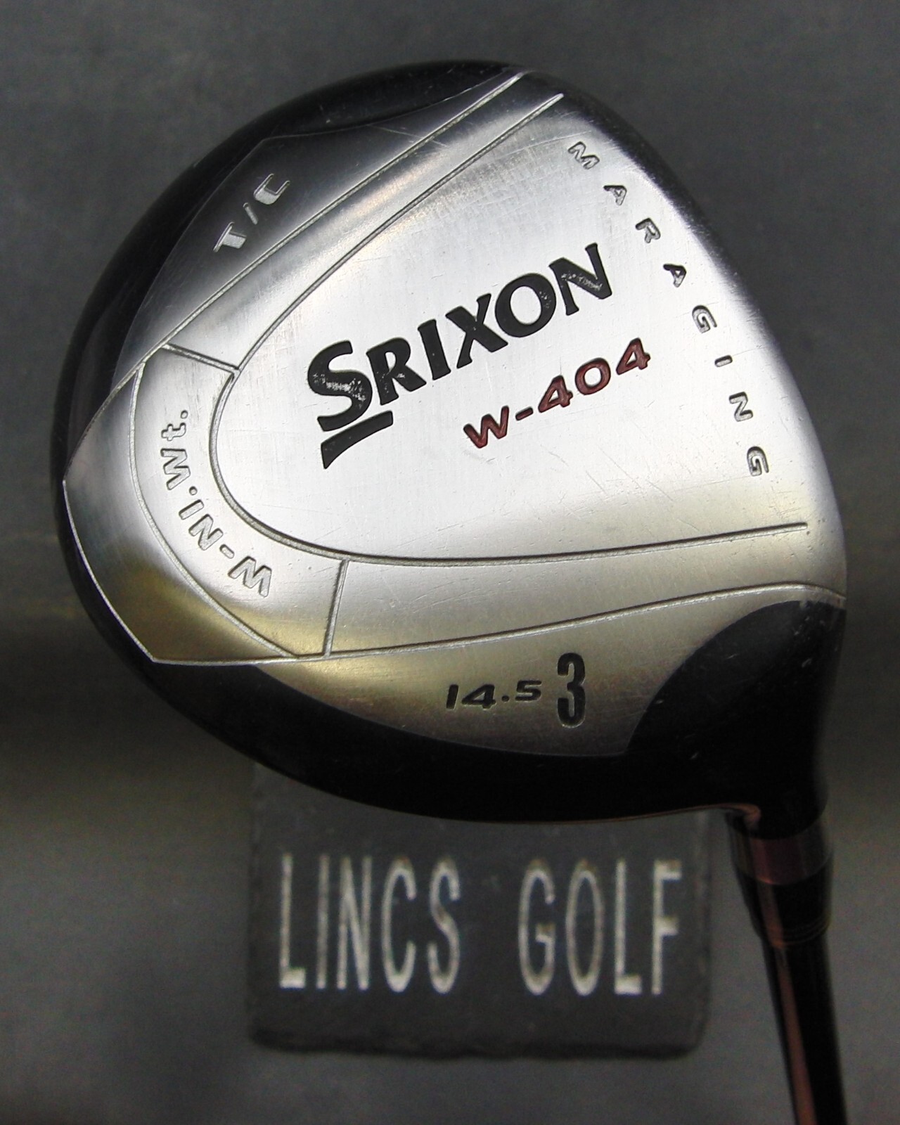 Srixon W-404 W-NI-Wt 14.5° 3 Wood Stiff Graphite Shaft Iomic Grip Srixon W-404 W-NI-Wt 14.5° 3 Wood Stiff Graphite Shaft Iomic Grip