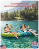 QPAU Inflatable Double River Tube, 2 Person 660lb Capacity, Puncture-Resistant 93