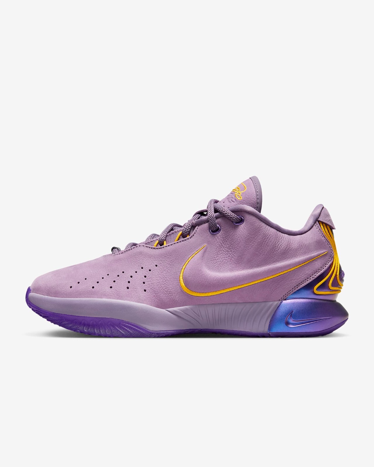 Pre-owned Nike Lebron James Xxi 21 Freshwater Fv2345-500 Violet Dust Purple Cosmos Size