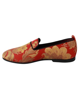 DOLCE & GABBANA DOLCE & GABBANA SPARSCHWEIN KRISTALLHOSE - PANTS - RED -SIZE 46