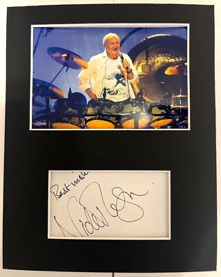 Pink Floyd Nick Mason AUTOGRAPHED photo Mount-See signing proof