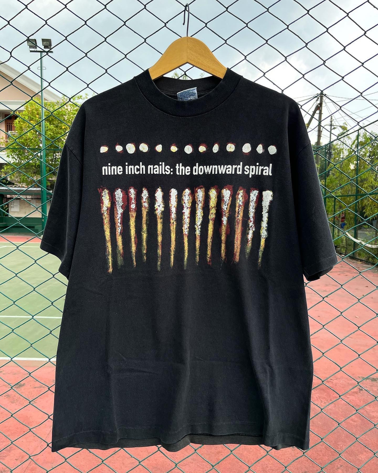 1994 Nine inch nails The downward spiral T-shirt black tee