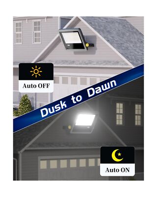 Flood Lights Outdoor 300W, 38400LM Stadium Lights Super Bright 5000K Commerci...