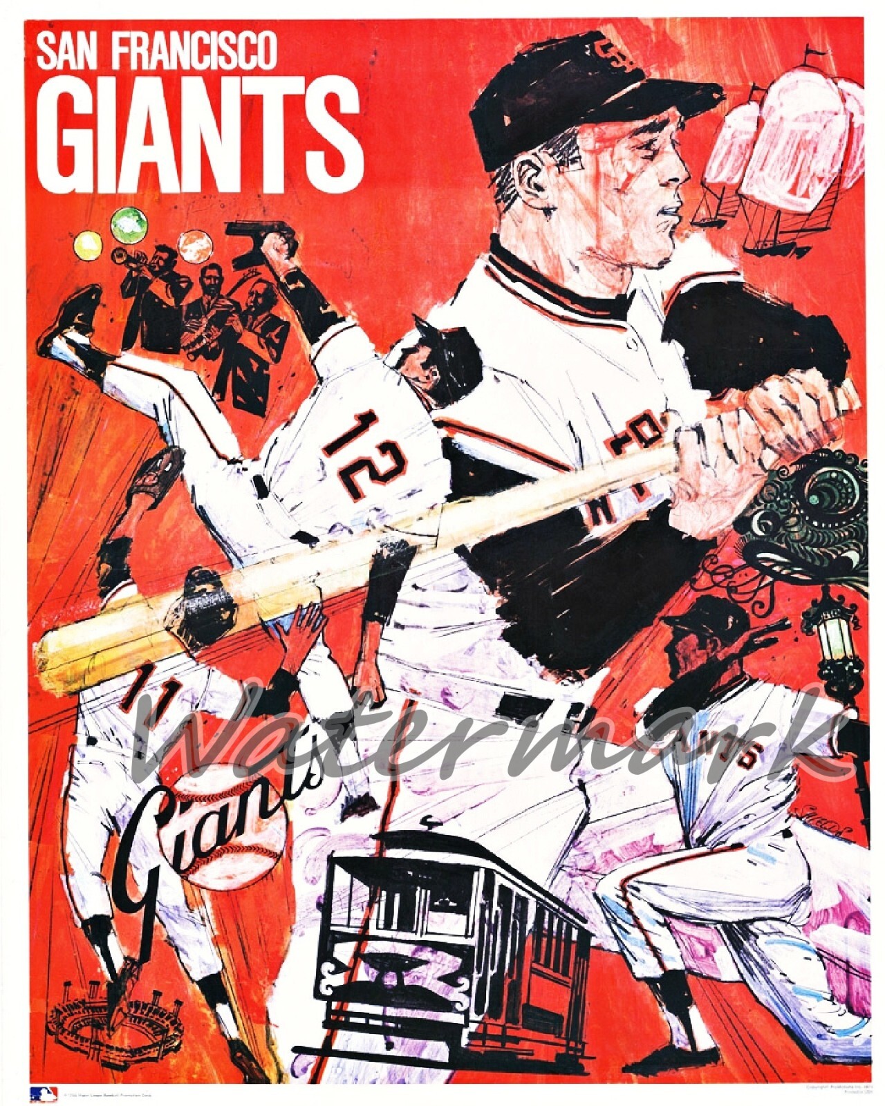ヴィンテージ 80s San Francisco Giants MLB Vintage SAN FRANCISCO GIANTS MLB Team Logo 80s Full Size