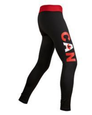 Canada Legging Workout Pants Active Yoga Sports Comfort Elastic Activewear