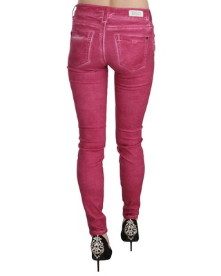 Pre-owned Dolce & Gabbana Wunderschone Skinny-hose Mit Mittlerer Taille - Pants - Pink In Rosa