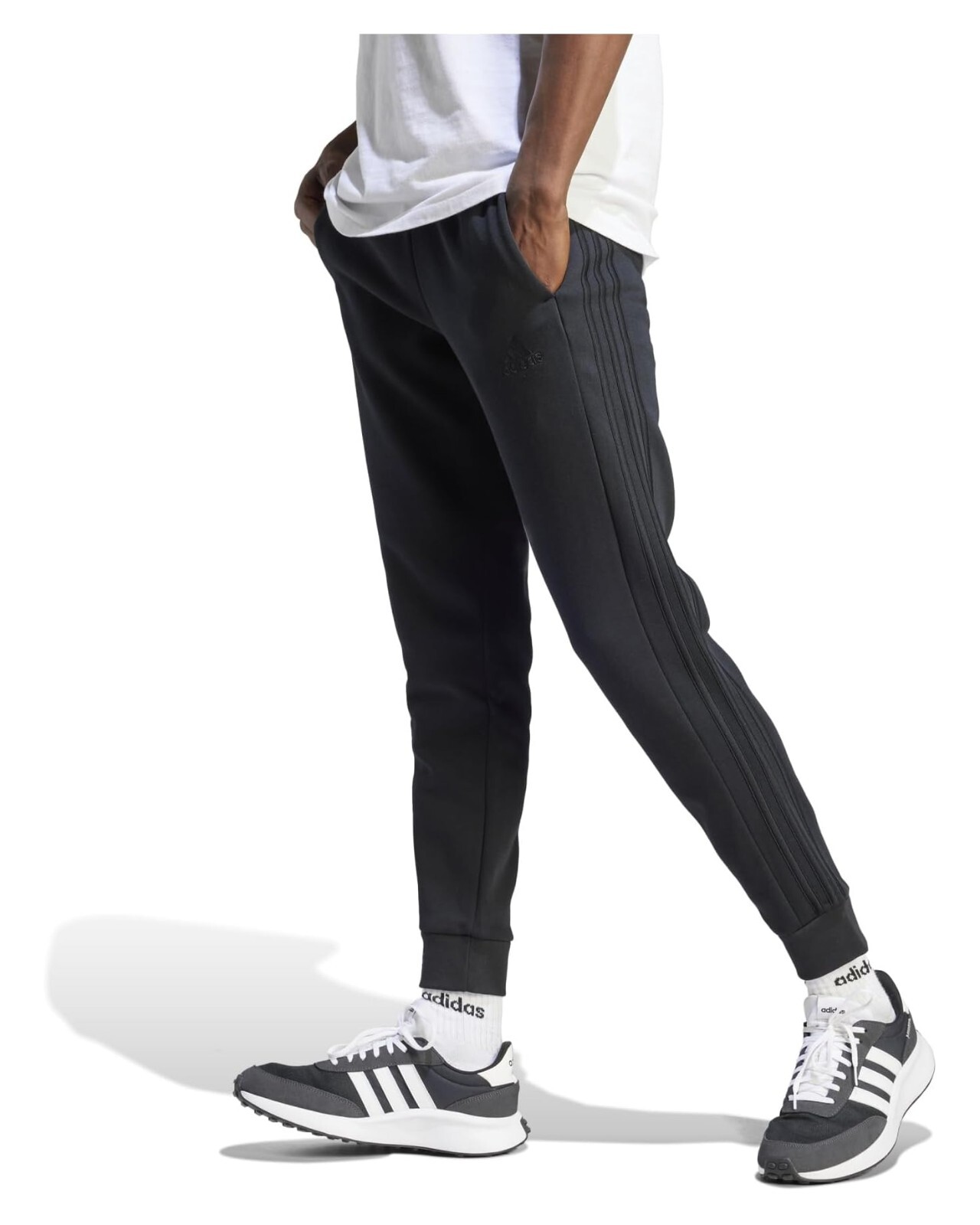 新品XS Adidas 3ストライプ ワークパンツ ブラック　IX7082 新品L Adidas 3ストライプ ワークパンツ ブラックIX7082