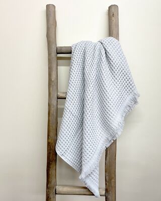 Lycia 2 Pieces Turkish Cotton Waffle Bath Towel Set
