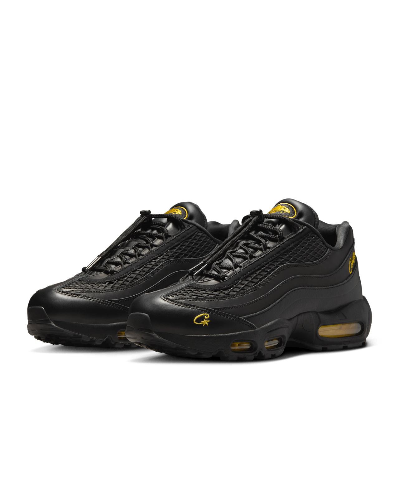 FB2709-003 Corteiz Nike Air Max 95 Black and Tour Yellow