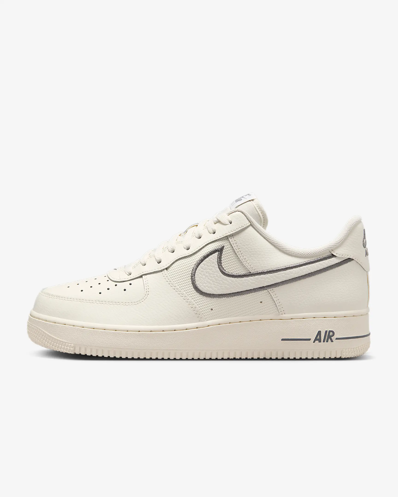 Nike Air Force 1 '07 Men's Shoes in Sail/Cool Grey | eBay