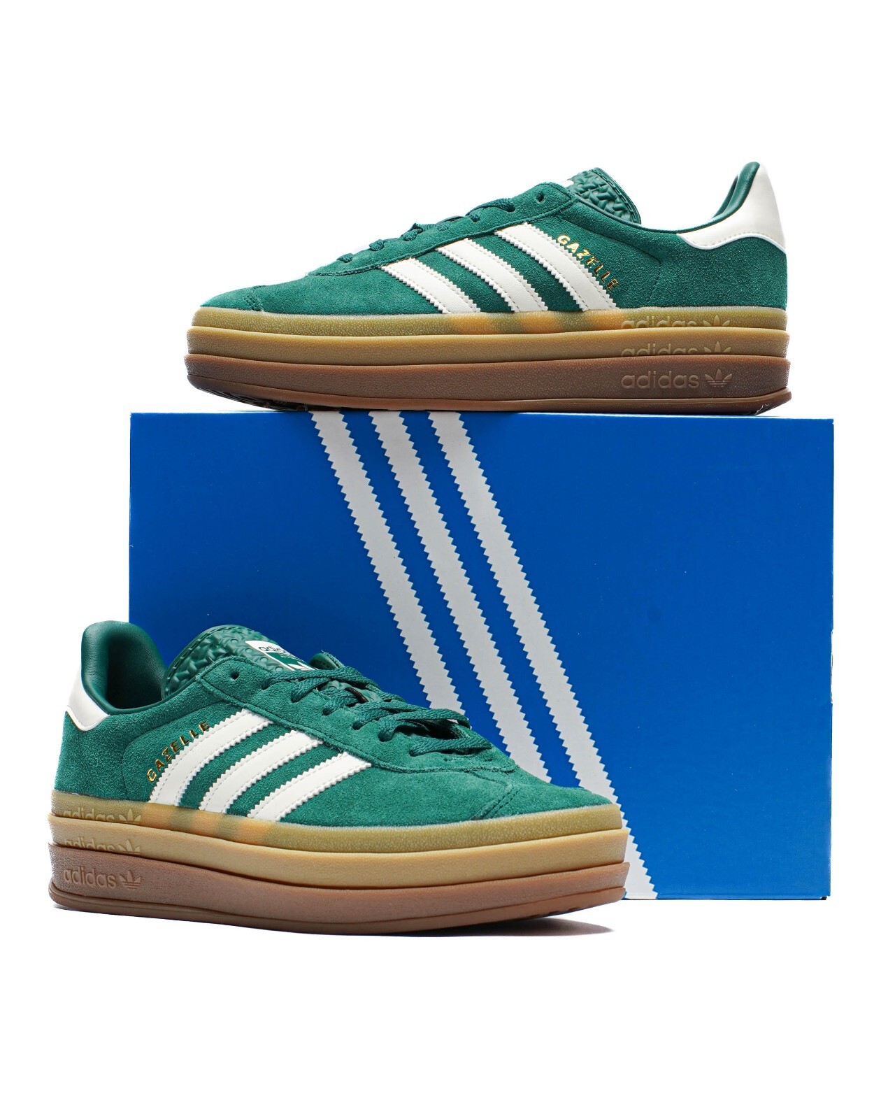 【送料&関税込】Adidas Gazelle Bold Sneakers In Green Suede adidas Gazelle Bold Shoes - Green | Free Shipping with